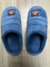 大嘴猴（paul frank）棉拖鞋男士秋冬季室内家居拖鞋毛绒保暖厚底棉鞋男款深蓝280PF607 实拍图