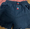 幼歌（YOUGE）婴儿草莓休闲牛仔短裤夏季新款宽松柔软木耳边裤子 牛仔蓝 90 cm 实拍图