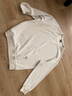 马登工装雪尼尔圆领卫衣男美式复古宽松休闲上衣男士长袖T恤秋季衣服 米白色 S 实拍图