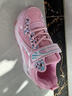 瑞央儿童暴走鞋女童男童爆走鞋四轮溜冰鞋带灯轮滑运动鞋成人收缩带轮 粉色【659可充电】四轮 16种灯光 33 码鞋内长21.6cm 标准尺码 实拍图