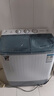 小鸭牌  洗+脱7.5公斤半自动洗衣机双桶 双缸大容量家用小型迷你波轮脱水半全自动迷你带甩干 洗涤4.5公斤+脱水3公斤【蓝光洁净强劲电机】 【蓝光洁净款】 实拍图