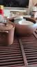 墨凛宜兴紫砂茶洗大号陶瓷小号水洗茶碗茶杯洗笔洗功夫茶具烟灰缸花盆 8英寸纯棕茶洗 实拍图