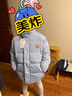 大嘴猴（paul frank）童装冬季棉服2025秋冬款中大童舒适保暖时尚男女童外套 灰蓝 150 实拍图
