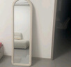 华恺之星 全身镜家用穿衣镜落地镜卧室网红奶油风试衣镜JY70白150*40 实拍图