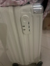 喜朗顿行李箱20寸登机箱商务拉杆箱高品质箱包男女旅行箱小号飞机密码箱 挂扣拉链款贝壳白 拉链 18英寸 正方形【可登机】 实拍图