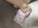 牧童儿童拖鞋夏男宝宝洞洞鞋软底女童卡通洗澡婴幼儿家居鞋萌兔粉160 实拍图