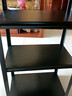 家用货架阳台置物架落地多层收纳架行李箱下空式储物架铁架子 三层高80cm【黑色加厚款】 长40cm*宽30cm 实拍图