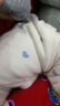 婴儿夹棉连体衣春季男女宝宝哈衣爬服纯棉服棉衣服秋冬装加厚套装 彩虹蓝色 40克棉 （适合18-23度） 90cm 20-25斤 实拍图