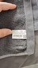 金号纯棉加厚加大枕巾吸汗透气亲肤枕头巾灰色1条 80*50cm 170g 实拍图