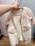 戴维贝拉（DAVE＆BELLA）婴儿睡衣新生儿连体衣男宝爬服女宝衣服0-3个月秋冬新款外出服 灰粉色【DB4237051】 73cm （建议身高66-73cm） 实拍图