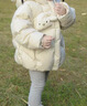 迷你巴拉婴儿羽绒服冬季新款男女童加厚保暖洋气宝宝厚款保暖外套 奶油白50311 【高标白鸭绒】 100 【充绒量70.4g】 实拍图