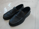 红蜻蜓男棉鞋厚绒保暖牛皮男鞋一脚蹬休闲套脚商务皮鞋 WTA30612黑色43 实拍图