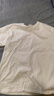 纯白色500g重磅T恤纯棉加厚螺纹领口短袖oversize潮牌三本针半袖 500g重磅短袖-白色 XL 建议160-180斤 实拍图