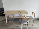 全品屋餐桌椅组合家用饭桌子小户型简约公寓快餐出租商用长方形电脑桌 原木色 120cm 【宽60CM】一桌四椅 实拍图