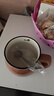 贝瑟斯马克杯水杯经典咖啡杯带盖带勺 办公家用杯子 陶瓷杯简约杯子棕色 实拍图
