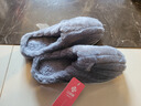 洁丽雅棉拖鞋男士秋冬季厚底保暖家居室内情侣毛绒拖鞋男冬天居家棉鞋女 灰色 40-41 【适合39-40码】 实拍图