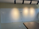 博绘【免费上门安装】定制磁性钢化玻璃白板墙贴办公会议黑板家用教学培训写字板挂式可擦留言板公告栏 超白（免费上门安装） 120x240cm 实拍图