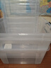 禧天龙塑料衣物收纳箱书籍储物箱65L 透明 3个装 不带轮 实拍图