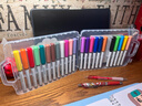 得力（deli）24色熊猫直液式软头丙烯马克笔圆杆生日礼物防水手绘咕卡荧光记号笔涂鸦HM386-24美育 实拍图