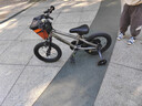 优贝（RoyalBaby）儿童自行车小孩单车男女童车脚踏车山地车 3-6-7-10岁小皇冠 银色 14寸（辅轮） 实拍图