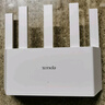 Tenda腾达路由器【千兆WiFi6+穿墙王】无线AX3000信号增强家用放大器Mesh国家补贴金榜一名云霄白立式 实拍图