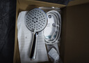 四季沐歌（MICOE）增压淋浴花洒喷头套装 浴室大面板淋浴头电镀手持花洒三件装HS122 实拍图