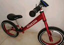 飞鸽（PIGEON）儿童平衡车滑步车宝宝滑行学步车小孩单车自行童车铝合金酒红色 实拍图