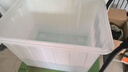 女管家加厚塑料水箱塑料桶储水桶长方形养殖装鱼水产箱泡瓷砖服装收纳桶 200白色加厚无盖810*605*590 实拍图