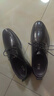 海澜之家HLA皮鞋男士商务休闲秋冬德比正装鞋子男H135/H171 黑色42 实拍图