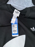 adidas经典时尚宽松抓绒圆领卫衣套头衫男女秋季阿迪达斯三叶草 黑色 M 实拍图