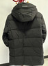 波司登（BOSIDENG）新款冬季羽绒服男短款连帽休闲中老年爸爸加厚保暖外套新年礼物 经典中长款黑色8056 170 _92A 实拍图