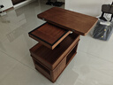 和暄实木可移动茶几家用折叠升降可储物边柜多功能带轮沙发边几小推车 乐成【中古色】 实拍图