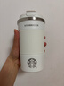 星巴克杯子不锈钢美式咖啡杯保温杯水杯杯垫车载杯 473ml白色 实拍图