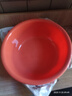 新款圆形家用洗脸盆加厚卫生间厨房洗衣洗菜洗脚宿舍泡脚盆 干邑橙 小号【直径23CM】 实拍图
