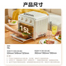 美的（Midea）多功能家用电烤箱空气炸锅一体机 高效脱脂/可视化/循环热风免翻面 15L浅杏色PT1510 实拍图