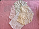 猫人女士内裤女灭菌首穿免洗A类纯棉山茶花香桑蚕丝抑菌加长裆4条L 实拍图
