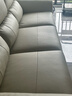 顾家家居（KUKA）京东家具时光岛复古风牛皮沙发【柔空白】三人位双电动 2.81m 实拍图