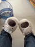 尤克达蒂（yookdd） 棉鞋女秋冬包跟居家可爱毛绒棉拖鞋可爱水豚加绒保暖外穿毛毛鞋 豚鼠棉鞋米色 36-37 实拍图