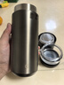 京东京造保温杯【茶水分离】男女大容量316L不锈钢泡茶水杯子金属灰500ml 实拍图