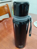 哈尔斯保温杯316L不锈钢大容量外出便携式男女士茶水分离泡茶杯黑660ml 实拍图