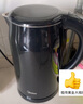 美的（Midea）电热水壶开水壶1.7L大容量0涂层烧水壶304不锈钢双层防烫无缝内胆快速烧水 MK-SH17M301C 实拍图
