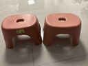 椅子奶油风家用小凳子加厚塑料凳可叠放耐用儿童凳学生寝室矮凳 樱花粉1个 实拍图