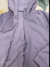 优衣库女装双面穿防风摇粒绒拉链连帽外套户外防水冬季新款479697 479697/71浅蓝紫色 XL 实拍图