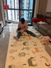 曼龙婴儿爬爬垫宝宝加厚家用防摔无甲醛xpe客厅地垫儿童爬行垫 【双面XPE抗菌】森林大象+森林小鸟 180*300*2CM 实拍图