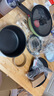 特福（Tefal）锅具套装烹饪锅煎炒锅奶锅可拆卸手柄不粘锅有钛不粘百变套锅五件套橄榄绿 实拍图