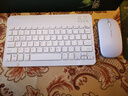 【京东物流】蓝牙无线键盘适用苹果iPad可充电华为MatePad联想pro安卓手机iOS外接键盘M6静音打字 蓝牙键盘+充电款鼠标+充电线【象牙白】 实拍图