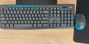罗技（Logitech）MK275 键鼠套装 无线键鼠套装 办公键鼠套装 全尺寸 商务键鼠套装 带无线2.4G接收器 黑蓝色 实拍图