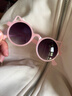 皮卡丘卡通装饰眼镜儿童墨镜遮阳防晒太阳镜机甲战士可爱男女眼镜 M1-小猫色-粉色 实拍图
