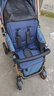 奔昂 婴儿推车可坐可躺轻便避震宝宝折叠婴儿车双向BB童车手推车 升级牛仔蓝+一键单手收+可坐躺+双向推行+四轮高配 实拍图