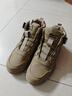 回力男鞋马丁靴2025秋冬季新款男士高帮工装户外登山鞋子 卡其 45 实拍图
